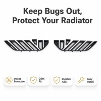 Grille inférieure avant ABS avec protection anti-insectes pour Honda CRV 2023-2024, insert en maille noir mat, protection du radiateur