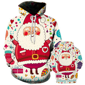 Sweat à capuche de Noël Nouveau sweat à capuche pour hommes à la mode Pull pour femmes Sportswear Imprimer Sweats à capuche de Noël - Product Image 2