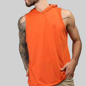 Camiseta sin mangas de gimnasio de alta calidad, camiseta de entrenamiento de verano seca fresca con malla de estilo informal sin mangas y logotipo personalizado - Product Image 1