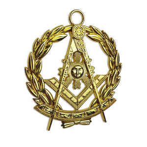 Insignia de la Logia Masónica, Insignia Metálica Plateada para Ceremonias - Product Image 4