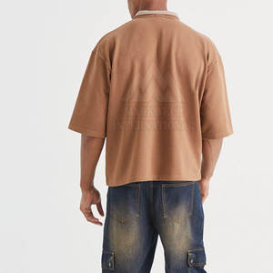 เสื้อโปโลผู้ชายดีไซน์โดดเด่น รุ่นใหม่ล่าสุด ทรงโอเวอร์ไซส์ แห้งเร็ว - Product Image 3