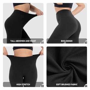 Logo personnalisé de gros 23 couleurs taille haute collants d'entraînement pantalon super doux Gym Fitness Yoga Leggings pour les femmes - Product Image 3