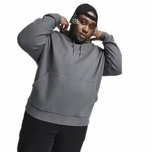 Venta al por mayor personalizado ácido lavado gris sudaderas con capucha fabricante personalizado Boxy Fit lujo pesado Sudadera con capucha para hombres - Product Image 4