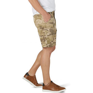 Pantalones cortos de entrenamiento de poliéster de lona transpirable sólidos personalizados para hombre entrenamiento correr gimnasio deportes Casual Fitness - Product Image 4