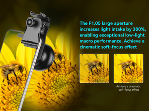 Nouveauté 2026 : Objectif <span class=keywords><strong>macro</strong></span> pour téléphone portable 10X, filtre CPL, Star Flier pour la photographie de bijoux et de cristaux, compatible Pentax - Product Image 5