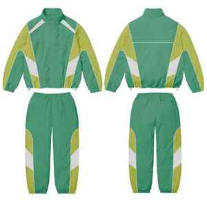 Conjuntos Deportivos de Chándal Cortavientos Sublimados de Poliéster Personalizados, Trajes de Entrenamiento de Fútbol Transpirables para Hombre - Product Image 1