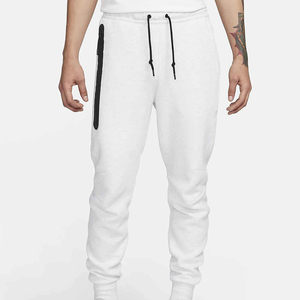 Pantalones de jogging de cintura alta y cintura elástica con logotipo personalizado para hombre, pantalones de chándal gruesos de pierna ancha OEM, cierre de cordón, estilo frontal plano - Product Image 1