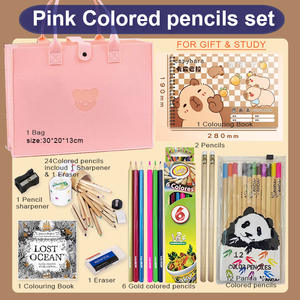 Set <span class=keywords><strong>di</strong></span> Matite Artistiche Elegante Kit da <span class=keywords><strong>Disegno</strong></span> <span class=keywords><strong>Panda</strong></span> 5-in-1 Astuccio con Matite Colorate Set Regalo Conforme a CE/EN71 - Product Image 5