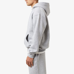 Vente hommes sweat à capuche costume hiver plaine solide vêtements de sport sweats à capuche coton et pantalon unisexe épais confortable élégant - Product Image 4