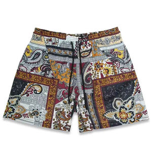 OEM Sublimation Shorts Custom Men's Beach Shorts Street Style Sublimated Elastic Waistband Drawstring with Pockets <b>Extra</b> <b>Large</b> - Product Image 5