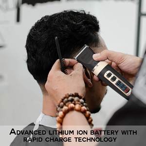 Recortadora de Barba Eléctrica Profesional Ajustable, Silenciosa, Inalámbrica, Resistente al Agua IPX7, Cuchilla de Acero Inoxidable, Batería USB - Product Image 5