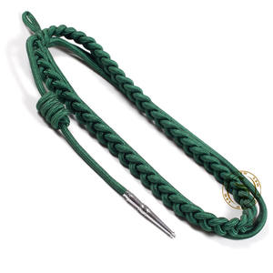 Haute Qualité Vert Aiguillette Cordon Personnalisé Couleur Épaule Ruban Robe De Cérémonie Insignes Uniformes En Gros Tissu Logo - Product Image 3
