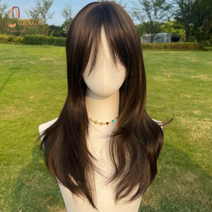 Vente en gros Perruques cheveux humains ombre 100 de haute qualité, perruques humaines Body Wave V Part avec plus de couleur pour les femmes - Product Image 1