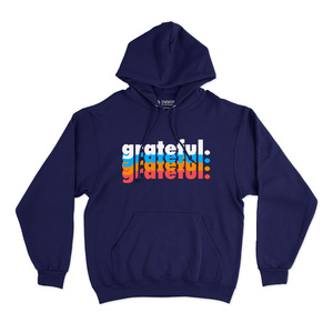 Sweat à capuche Grateful (unisexe) 100% coton French Terry, broderie 3D, impression sérigraphiée avec étiquette personnalisée, 500 g/m² - Product Image 4