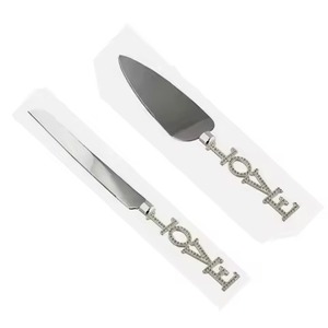 Ensemble couteau à gâteau et serveur en métal en acier inoxydable Ensemble couteau à gâteau et serveur en acier de table - Product Image 6