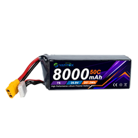 Batterie Lipo 7S pour drone FPV, connecteur XT60/XT90, 8000 mAh, pour hélicoptère FPV UAV, batterie de drone RC