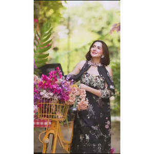 Asifa & Nabeel Gulkari Summer'25 Meadow Breeze Chiffon GKL-02 Halter Collar TC-1341 para Primavera/Verano - Product Image 6