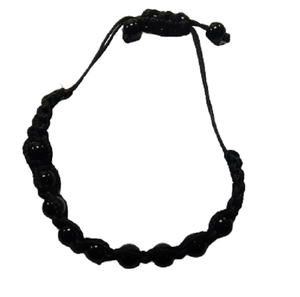 Breloques en agate noire de haute qualité pour la fabrication de bijoux Bracelet en pierre de perle bijoux de mode en cristal hommes et femmes cadeau énergie - Product Image 5