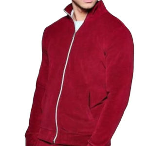 Conjunto de chándal de terciopelo con logotipo personalizado para hombre, sudadera, pantalones de chándal de gimnasio, chándal de algodón de invierno bordado, MUKKA SPORTS - Product Image 4