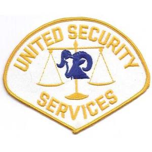 United Security Services Patch de sécurité brodé en tissu et feutre Badges perlés à coudre pour la décoration - Product Image 1