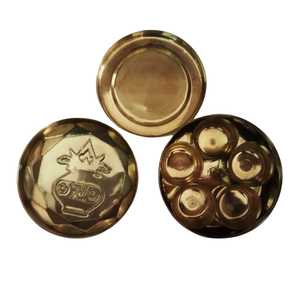<b>Personalised</b> Spice Container Masala <b>Box</b> Condiment Handmade Design Brass Metal Spice <b>Box</b> Supplier - Product Image 5