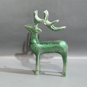 Estatuilla de Reno hecha a mano de New Look, escultura de Metal elegante, perfecta para decoración navideña moderna y exhibiciones de temporada - Product Image 2