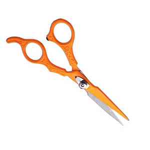 Ciseaux de coupe de cheveux de salon robustes avec outil de coupe de cheveux de beauté à lame droite en acier inoxydable avec pochette en cuir - Product Image 2