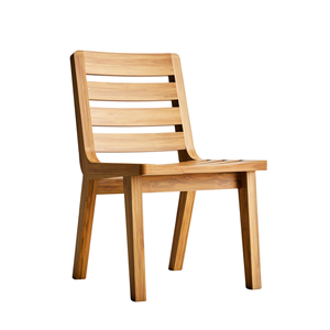 เก้าอี้รับประทานอาหารไม้เนื้อแข็งเก้าอี้ไม้สไตล์มินิมอลแบบทันสมัยสำหรับบ้านห้องครัวร้านอาหาร-เฟอร์นิเจอร์ไม้ธรรมชาติที่ทนทาน - Product Image 2