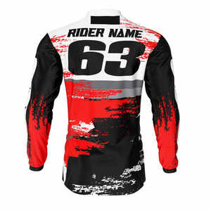 Team Racing Jersey for Men Motocross Style Breathable Long Sleeve <b>Shirt</b> Custom Logo Factory Direct Bulk Wholesale - Product Image 6