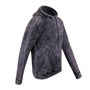 Sudadera con Capucha Tie Dye para Hombre, Manga Raglán, Felpa Francesa, Algodón, Informal, Otoño, Corte Regular, Diseño con Bolsillos, 550g, Tejido de Punto - Product Image 3