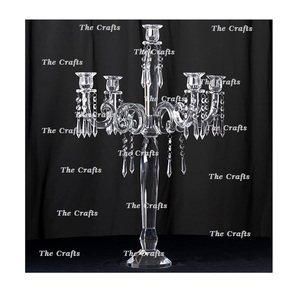 Advantageous Design <b>Candelabra</b> In Acrylic Centerpiece <b>Candelabra</b> With Crystal Chains For Wedding Event Decor - Product Image 3