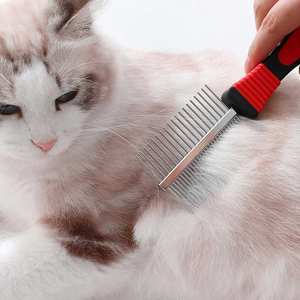 Peigne de toilettage pour animaux de compagnie de précision avec manche en acier inoxydable - Pliable et technologie laser Durable pour une utilisation longue durée - Product Image 4