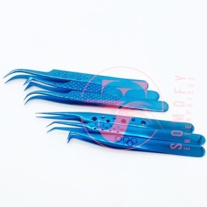 แหนบตัดขนตา Somofy Enterprises โลโก้สั่งทำได้ ทนทาน ผลิตจากสแตนเลสญี่ปุ่น ความยาว 10 มม. ปลายเรียบ สำหรับมืออาชีพ - Product Image 5