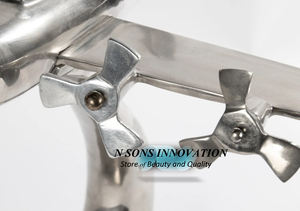 โมเดล B17สำหรับตกแต่งบ้านทำจากอลูมิเนียมสีเงินพร้อมขาตั้งที่เข้าคู่กัน - Product Image 5