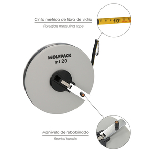 Nastro di Misurazione in Fibra di Vetro 20 Metri - Product Image 3