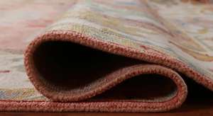 Tapis d'intérieur en laine fait main, design Oushak moderne, tufté à la main, antidérapant, lavable, écologique, multi-usages, uni - Product Image 3