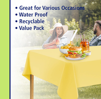 Nappe personnalisée en tissu non tissé enduit de PVC, écologique, imperméable et ignifuge, pour les fêtes d'anniversaire