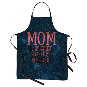 Tablier traditionnel noir assorti pour la famille, tablier de cuisine et de pâtisserie mère-enfant, tablier de maman, tablier pour enfants, cadeau de la Saint-Valentin - Product Image 1