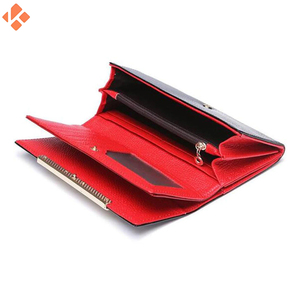 Vente chaude portefeuille en cuir extérieur pour femmes personnalisé multicolore de haute qualité avec fermeture à glissière - Product Image 3