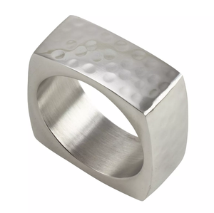 High-Quality Handmade Metal <b>Silver</b> <b>Napkin</b> Rings For Wedding Dinning Restaurant Table Decor - Product Image 1