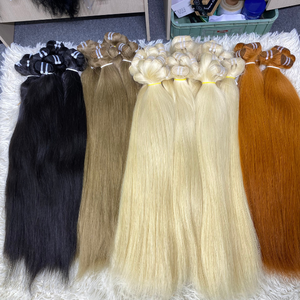 ผมต่อแท้เวียดนามคุณภาพสูงจากผู้ผลิตมืออาชีพ แบบเวอร์จิ้นเรมี่ เครื่องเย็บแบบดับเบิ้ลเวฟ ตรงธรรมชาติ - Product Image 1