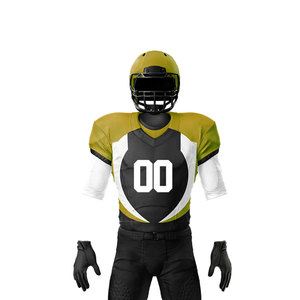 Uniforme de football américain d'usine de taille adulte la plus vendue 2024 uniforme de football américain respirant de dernière conception - Product Image 4