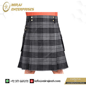 Kilt écossais traditionnel pour homme en acier inoxydable avec logo personnalisé, style décontracté, couleur personnalisée, vente en gros - Product Image 3