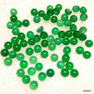 Pierre de cabochon en onyx vert de qualité naturelle, pierres précieuses naturelles en vrac pour bijoux, meilleur prix - Product Image 3