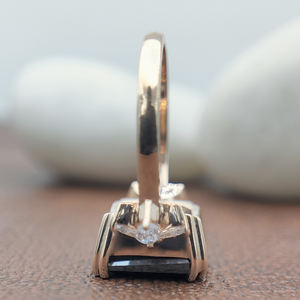 Anillo de compromiso de diamante de moissanita impecable de oro rosa de lujo Boutique joyería de Boda nupcial para fiestas regalos aniversarios - Product Image 6