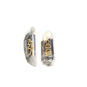 Usui เรกิคริสตัลใสจุดธรรมชาติฮวงจุ้ยเรกิสัญลักษณ์ชุดหินธรรมชาติ Healing usui คริสตัลเรกิอัญมณีขายส่ง - Product Image 4