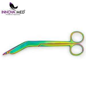 Tijeras Quirúrgicas de Acero Inoxidable para Vendajes, Multicolor, con Impresión de Logotipo Personalizado, Certificación CE Clase II, Instrumento Manual - Product Image 2