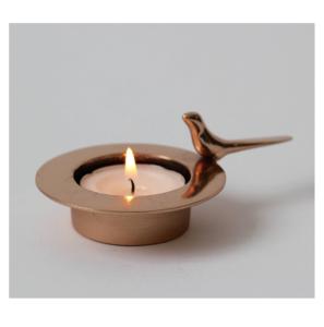 Bougeoir en fer au design moderne de forme ronde circulaire - Product Image 3