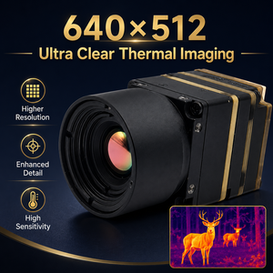 Module de caméra thermique miniature 8um 640x512, capteur infrarouge non refroidi pour drone FPV UAV, vision nocturne - Product Image 2
