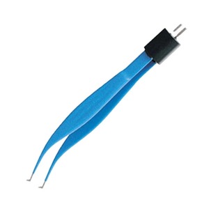 <b>Precision</b> <b>Tools</b> Bayonet Non Stick 1.0 mm Tip 20.0 cm Length Advanced Medical Devices Surgical Equipment Bipolar Forceps - Product Image 3